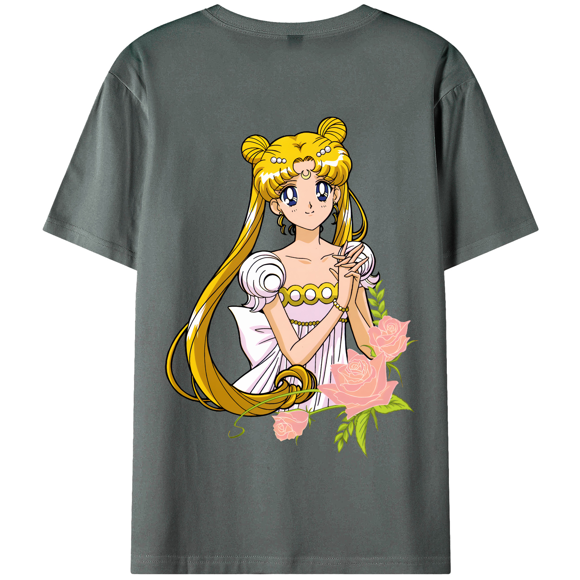 （画像用） 美少女戦士セーラームーン 愛野 美奈子 あいの みなこ Sailor Moon Aino Minako 綿100％半袖Tシャツ（背面プリント）